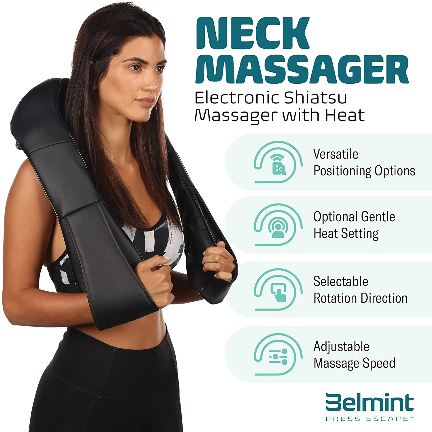 #1 Back Pain Relief Shiatsu Massager with Heat