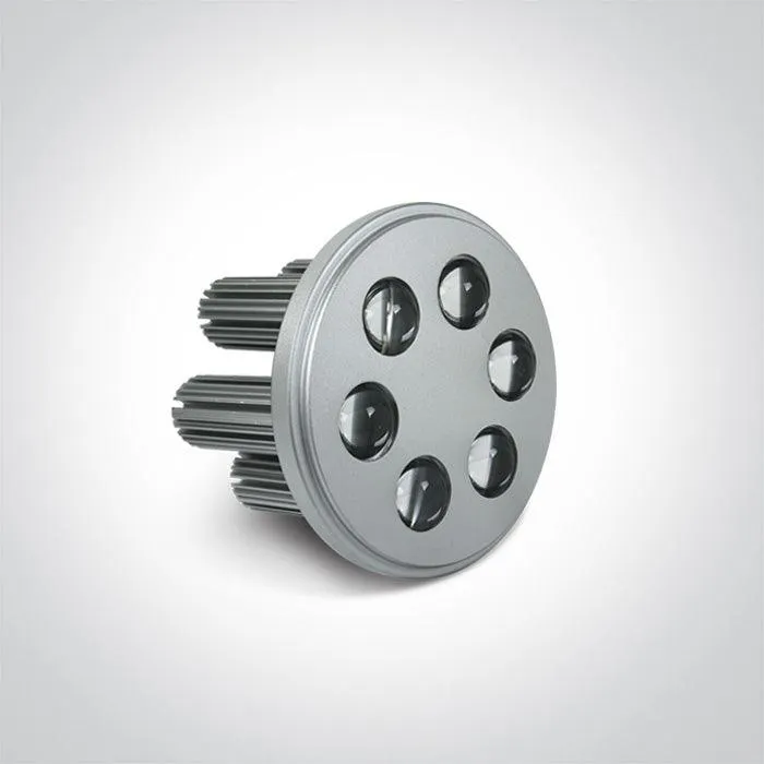 10106NA R111 ALUMINIUM LED DL 6x3w 35d 350/700mA