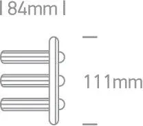 10106NA R111 ALUMINIUM LED DL 6x3w 35d 350/700mA