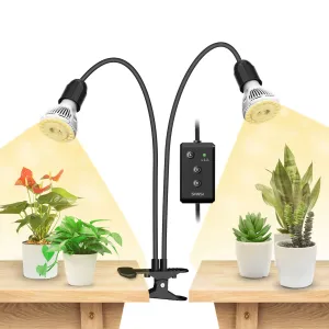 10W-40W Adjustable Multi-Head Clip-on Grow Light With Timer(US ONLY)