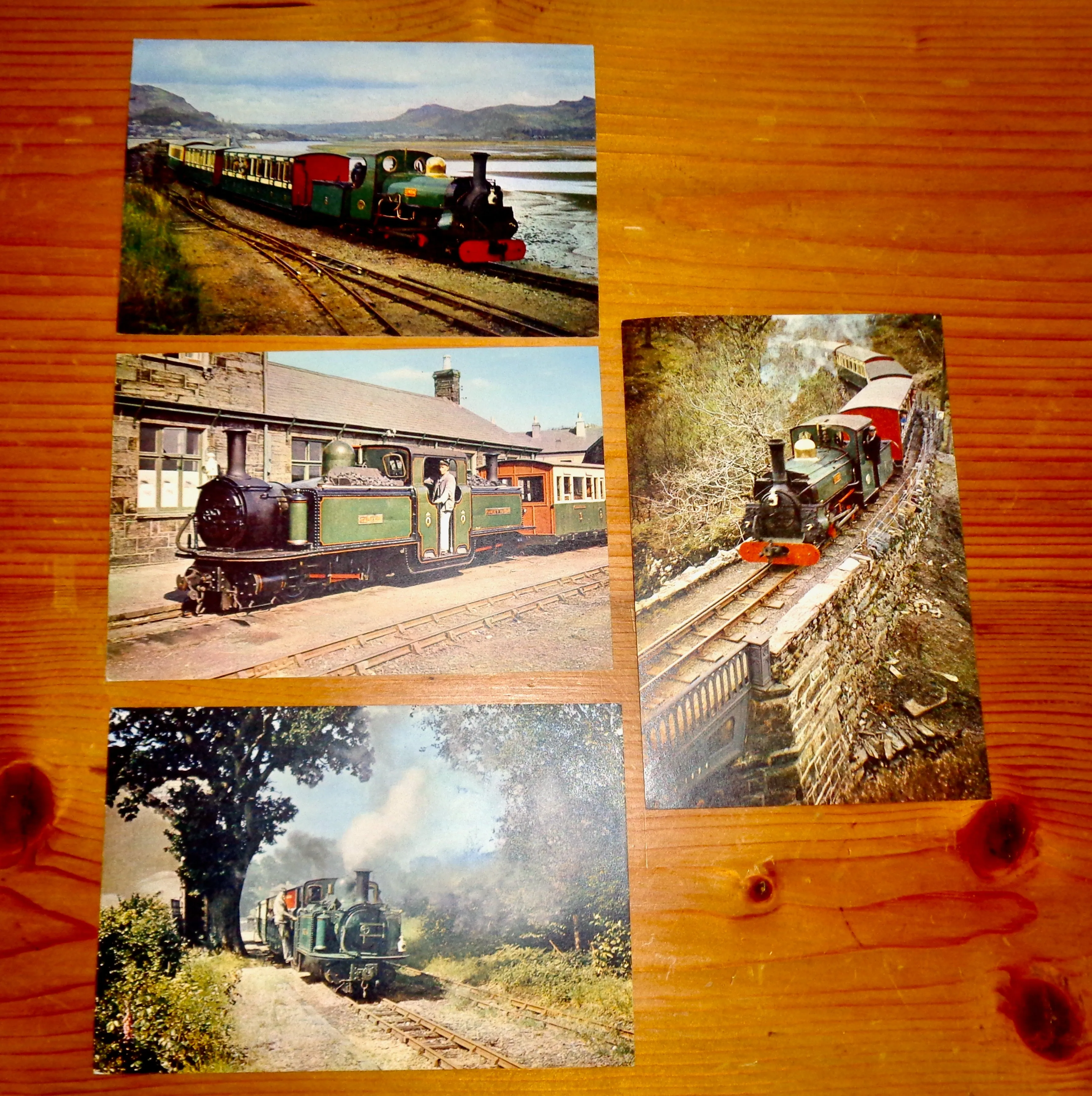 1963 Centenary 7" Vinyl Record Of The Festiniog Railway By Bill Hartley With Postcards