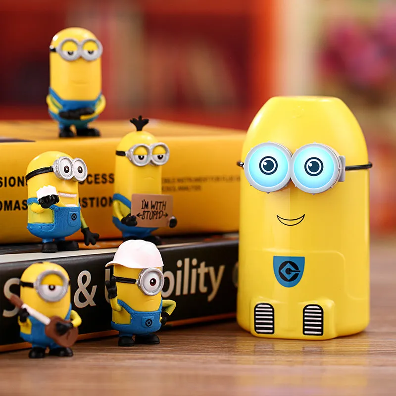 2017 New Cartoon Minions Humidifier USB Ultrasonic Essential Oil diffuser difusor de aroma with Night Light mist maker fogger