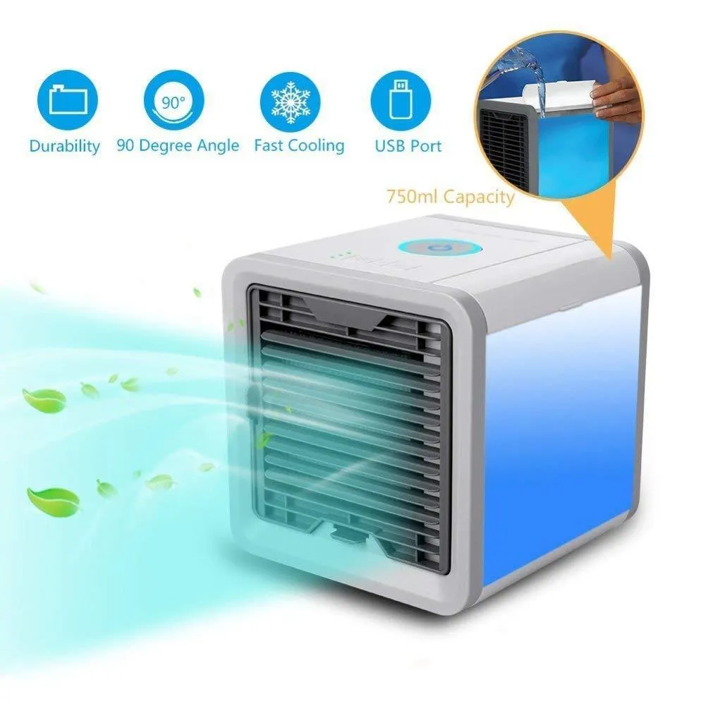 3 In 1 Conditioner Humidifier Purifier Mini Cooler Air Cooler Personal Space Cooler for Home & Office USB Air Cooler