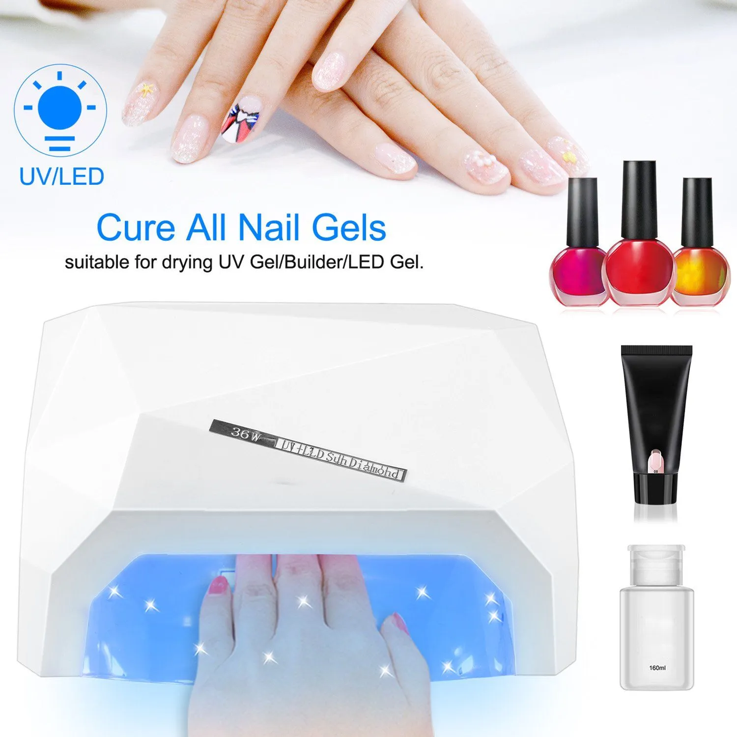 36W UV LED Lamp Nail Polish Dryer