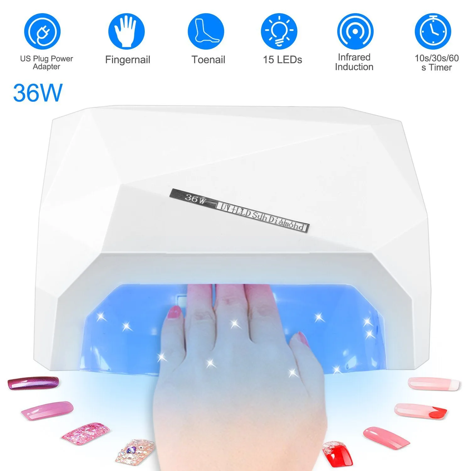 36W UV LED Lamp Nail Polish Dryer