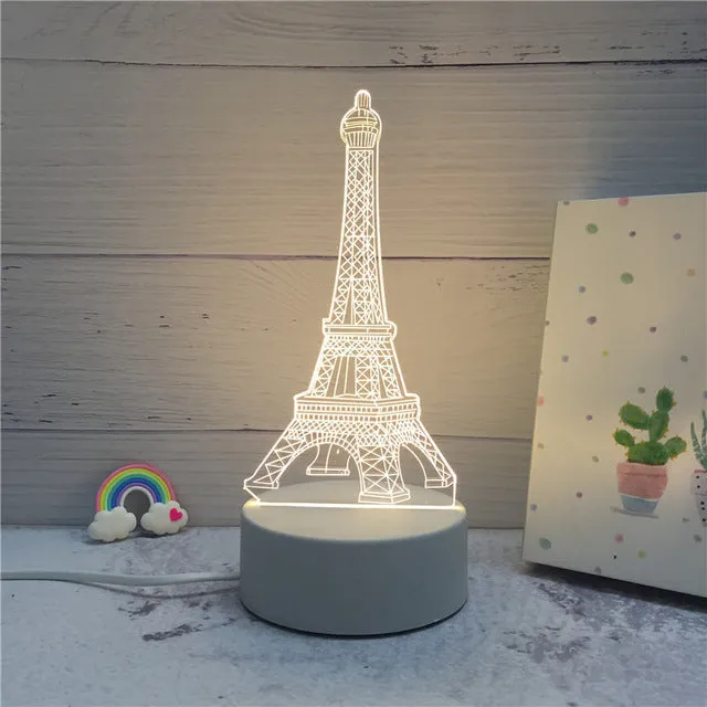 3D Creative Night LED Lamp