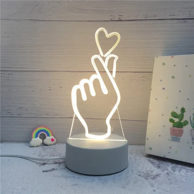 3D Creative Night LED Lamp