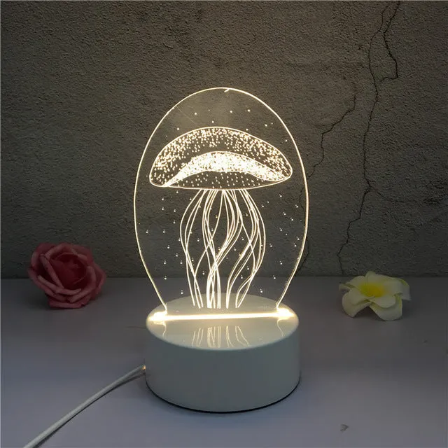 3D Creative Night LED Lamp