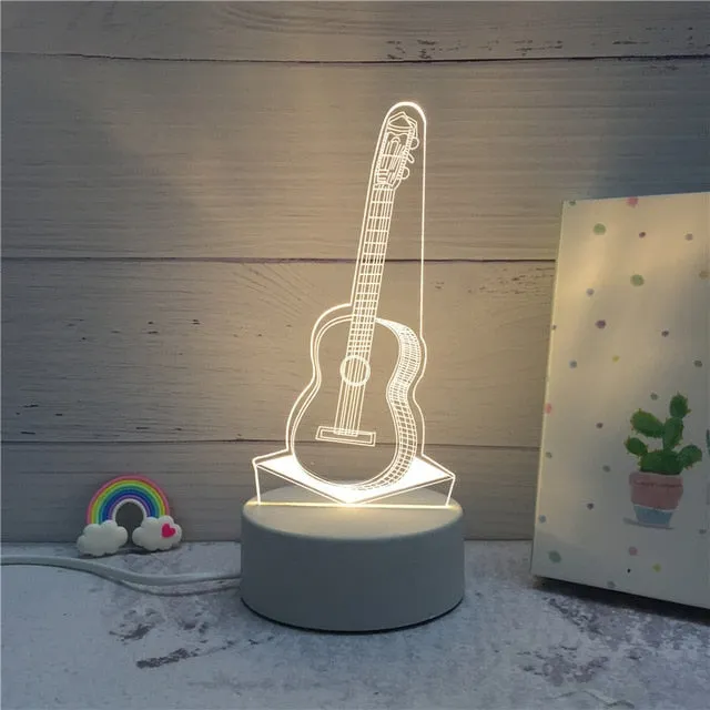 3D Creative Night LED Lamp