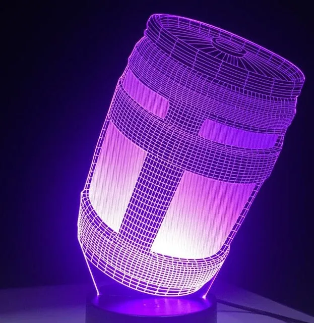 3D LED 7 Colors Touch Lamp