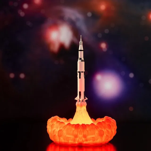 3D Print Space Lovers Rocket Lamp