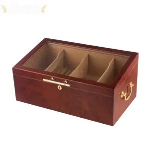 4 Bin Countertop Cigar Humidor Display