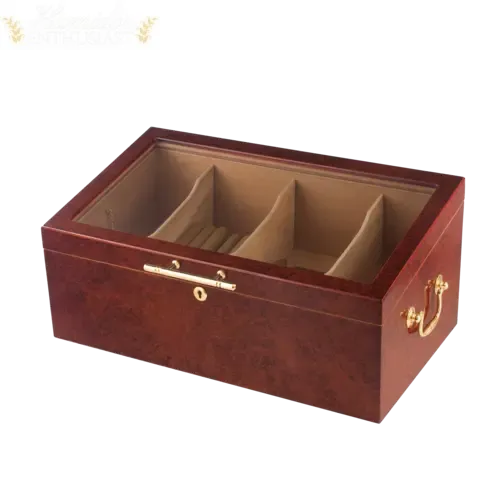 4 Bin Countertop Cigar Humidor Display