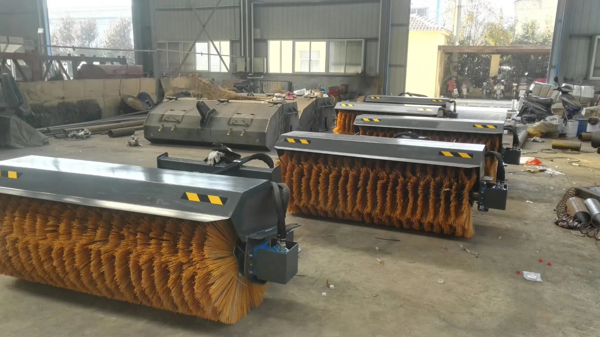 72 Skid Steer Hydraulic Rotary Angle Broom Sweeper