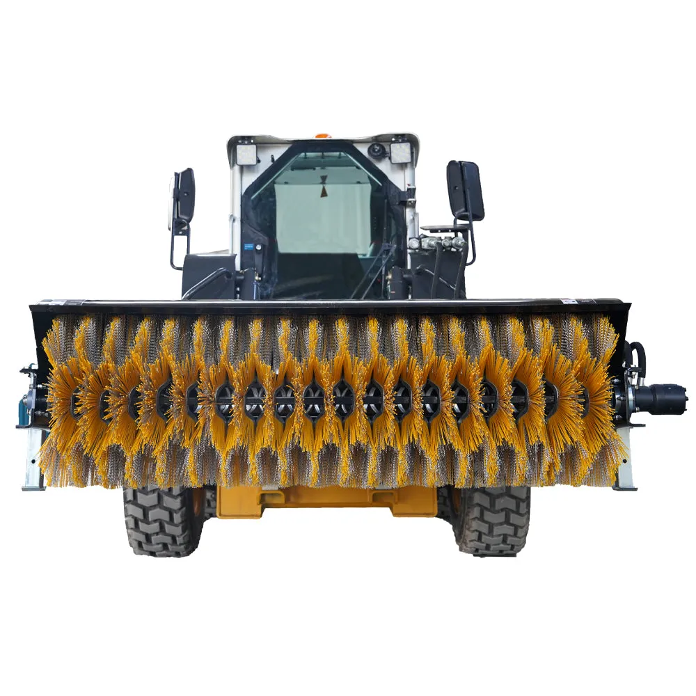 72" Skid Steer Hydraulic Rotary Angle Broom Sweeper