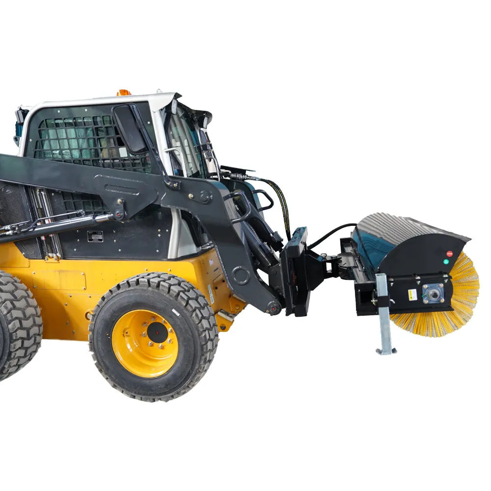 72" Skid Steer Hydraulic Rotary Angle Broom Sweeper