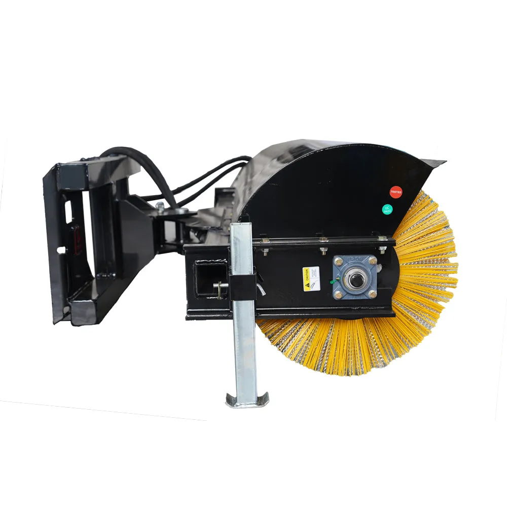 72" Skid Steer Hydraulic Rotary Angle Broom Sweeper