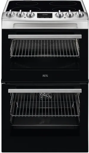 AEG SurroundCook CCX1530ACM 55cm Electric Cooker with Ceramic Hob - Stainless Steel