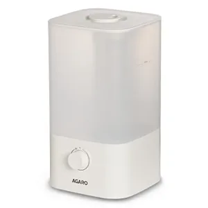 AGARO Breeze Cool Mist Ultrasonic Humidifier, Aroma Diffuser Support Essential Oil, 2.5 Litres, Top Fill, For Bedroom, Home, Office, Adjustable Mist Output, Super Quiet, Auto Shut Off (White)