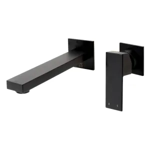 ALFI Brand AB1468-BM Black Matte Single Lever Wallmount Bathroom Faucet