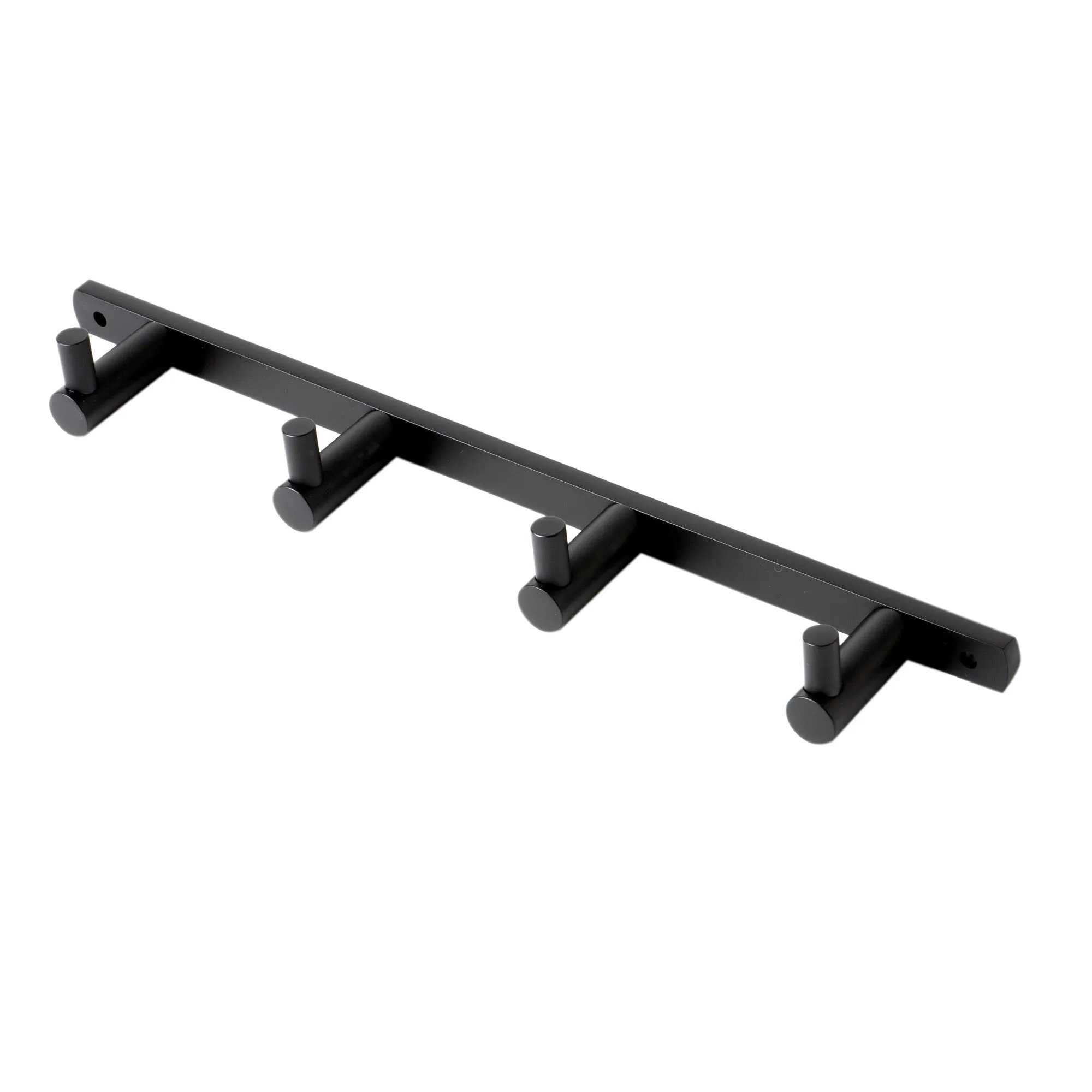 ALFI Brand AB9528-BM Black Matte Wall Mounted 4 Prong Robe/Towel Hook