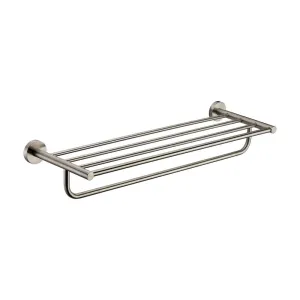 ALFI Brand AB9538-BN Brushed Nickel 26 inch Towel Bar & Shelf Bathroom Accessory