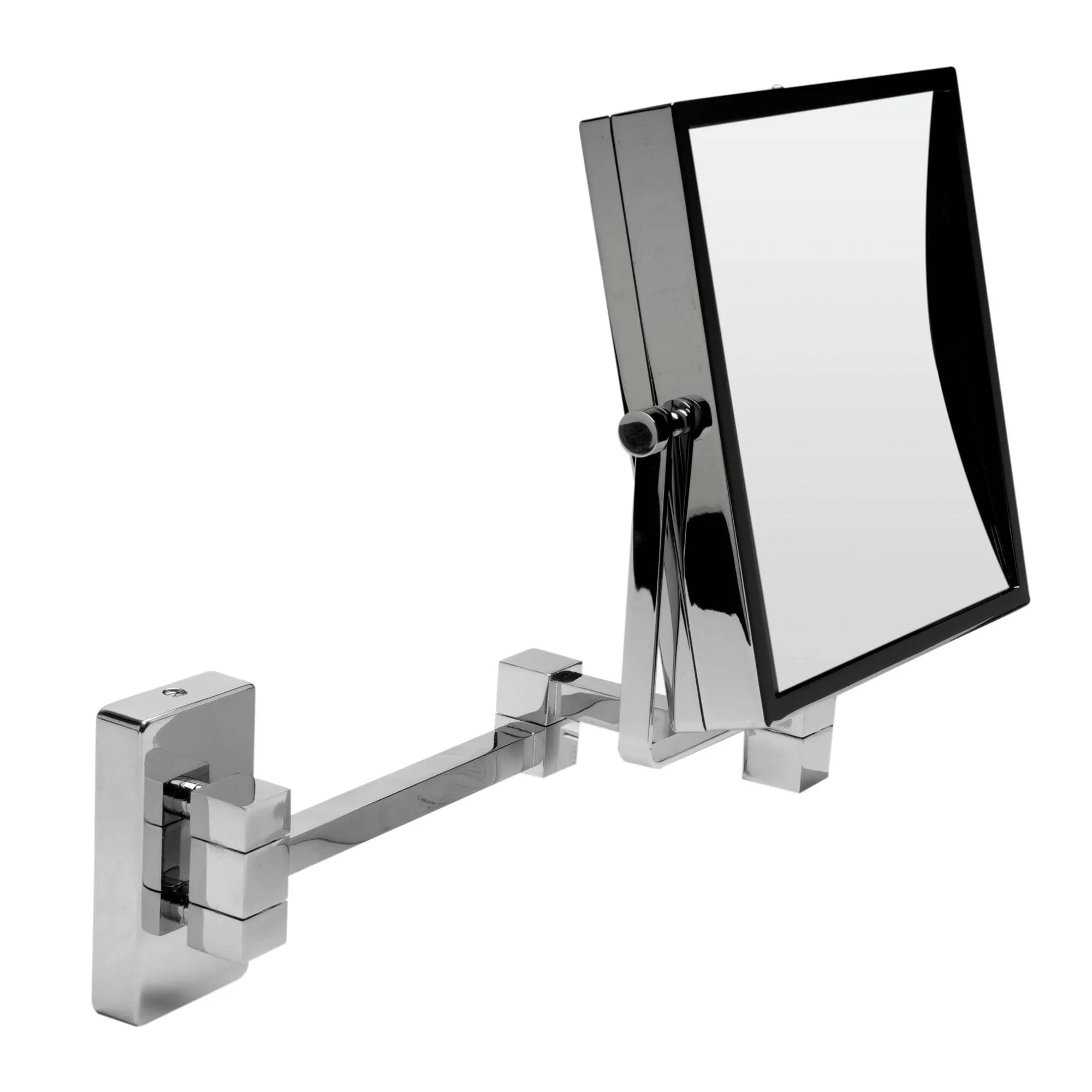 ALFI Brand ABM8WS-PC 8" Square Wall Mounted 5x Magnify Cosmetic Mirror