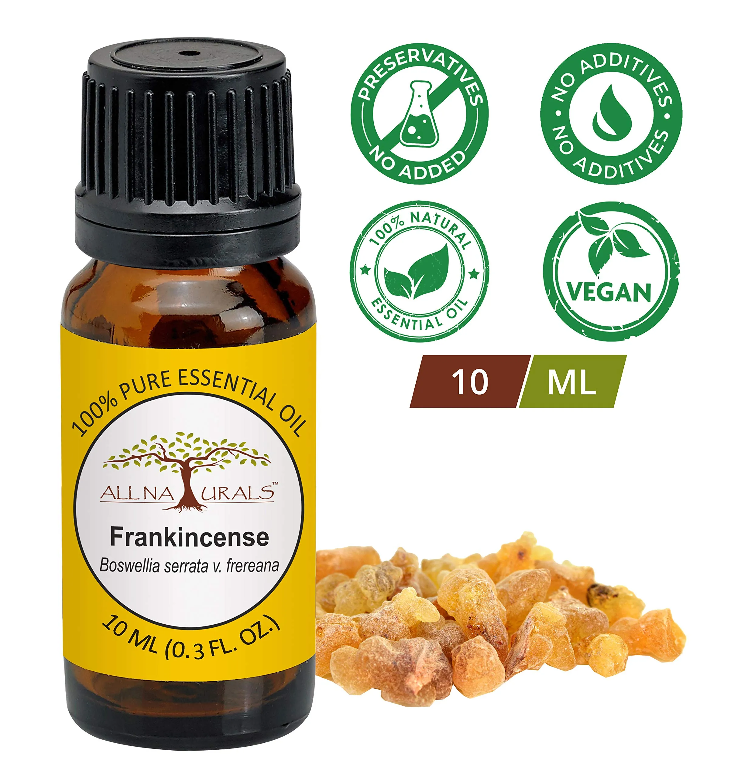 All Naturals 100% Pure Frankincense Essential Oil - 10Ml