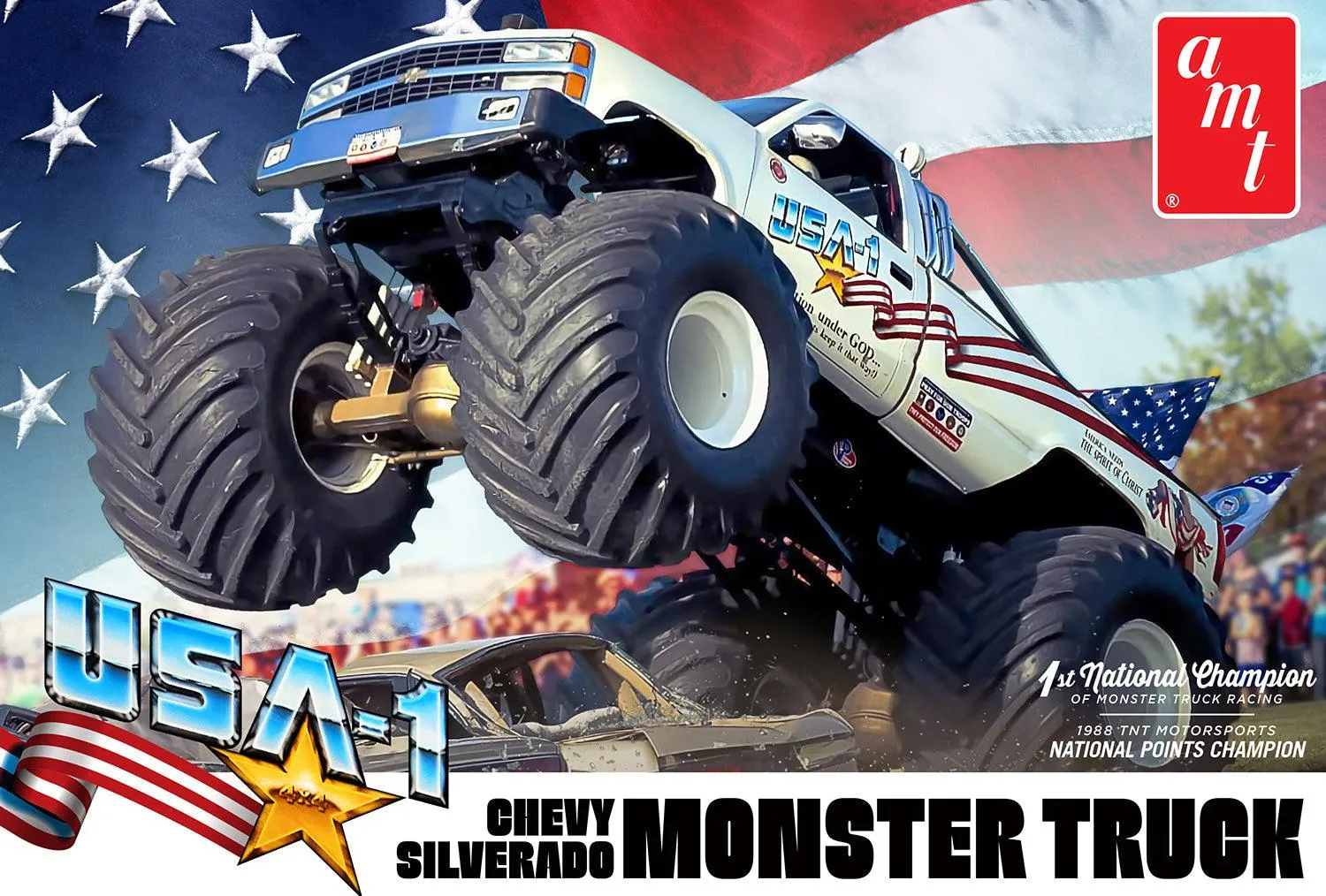 AMT USA-1 Chevy Silverado Monster Truck 1/25 Model Kit