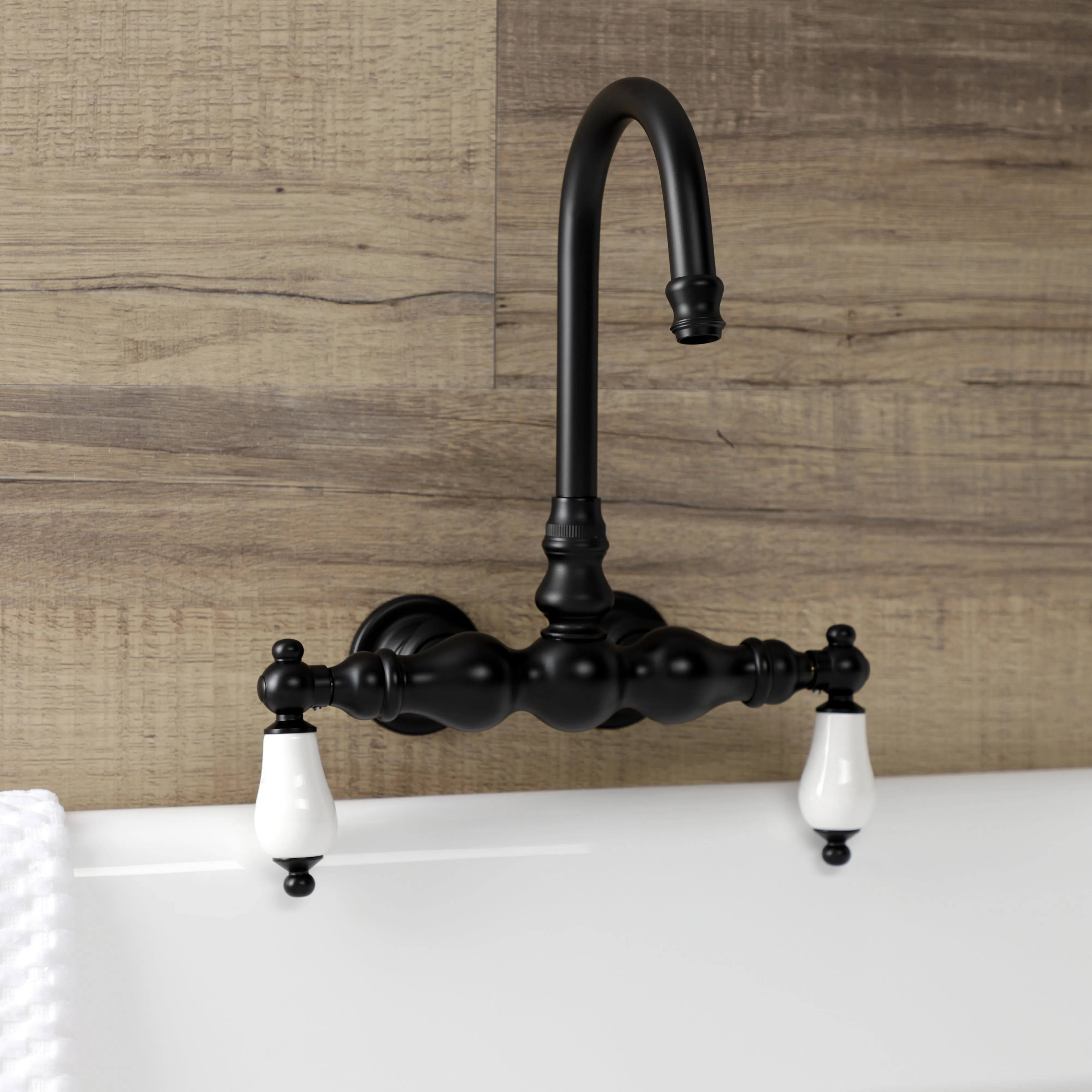 Aqua Vintage 3-3/8 Inch Wall Mount Tub Faucet