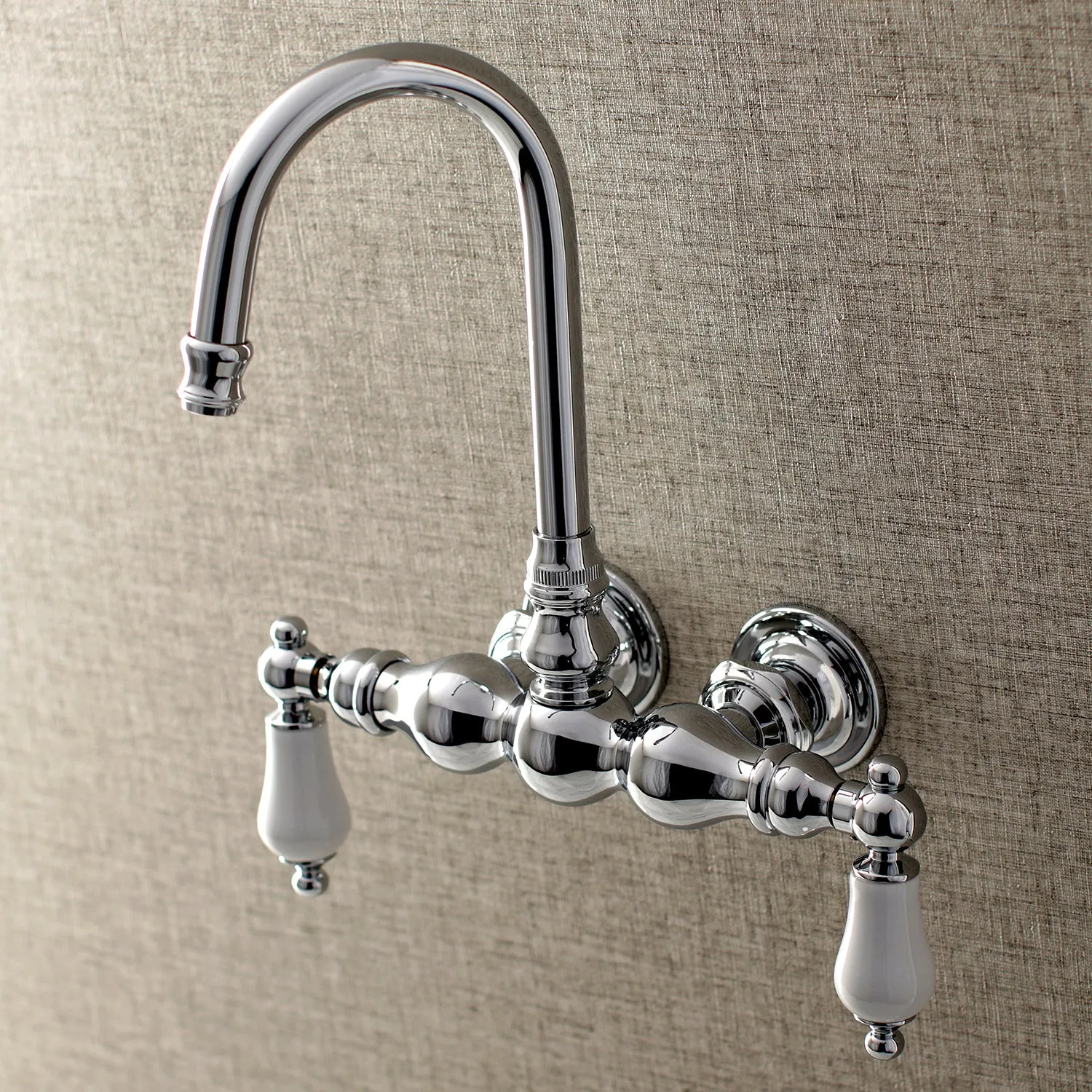 Aqua Vintage 3-3/8 Inch Wall Mount Tub Faucet