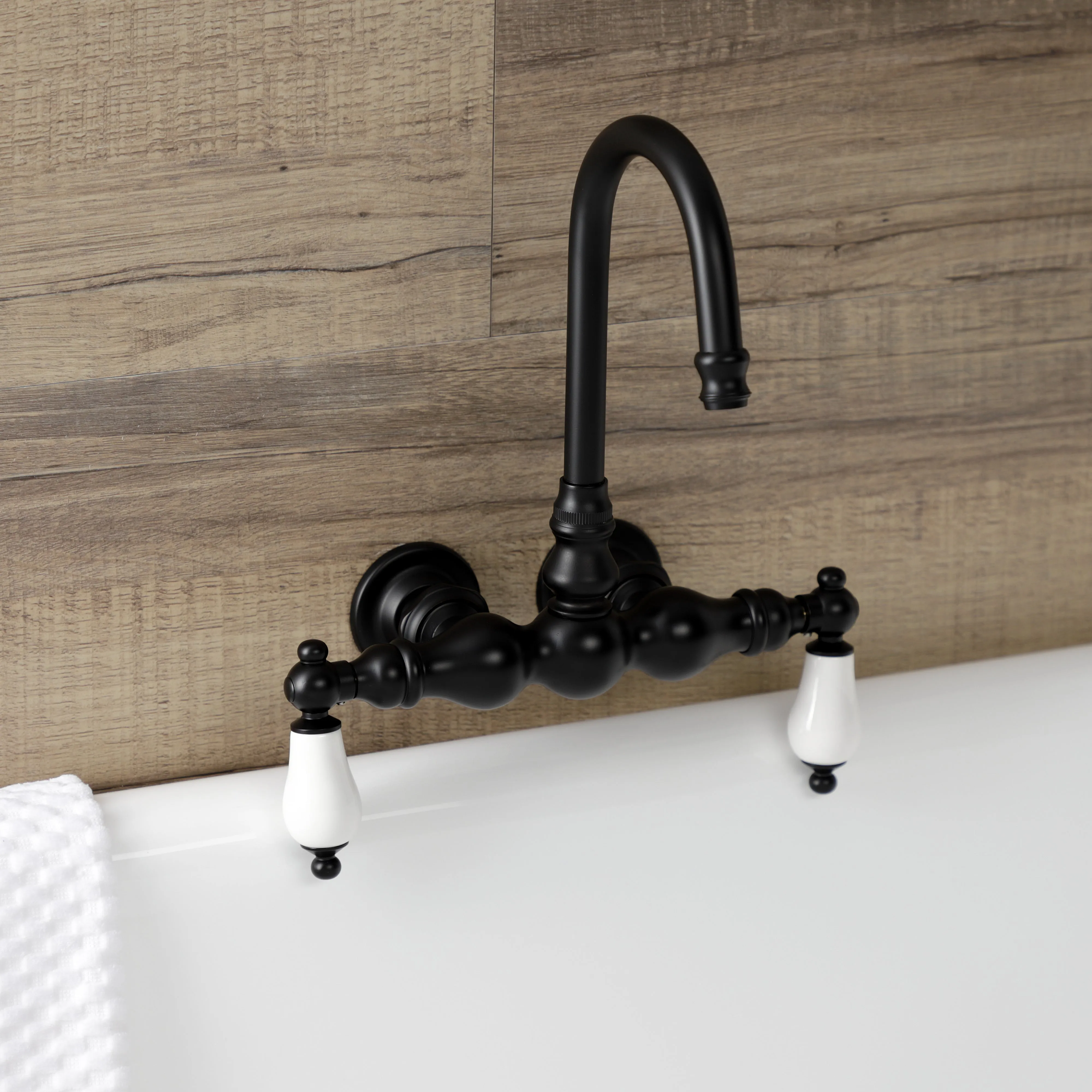 Aqua Vintage 3-3/8 Inch Wall Mount Tub Faucet