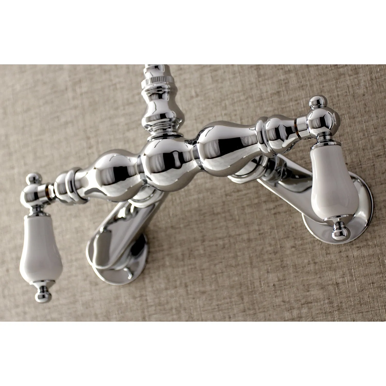 Aqua Vintage Adjustable Center Wall Mount Tub Faucet