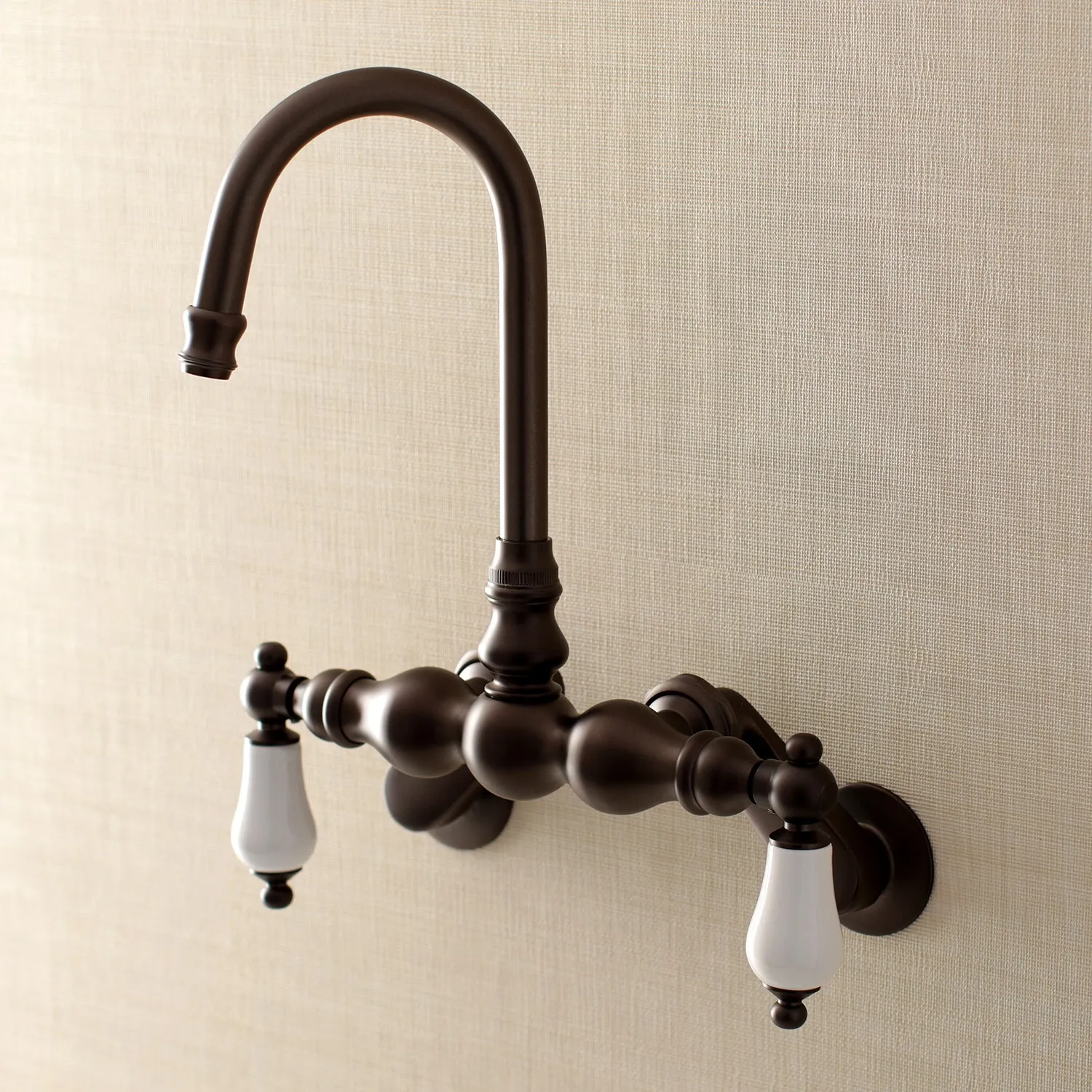 Aqua Vintage Adjustable Center Wall Mount Tub Faucet