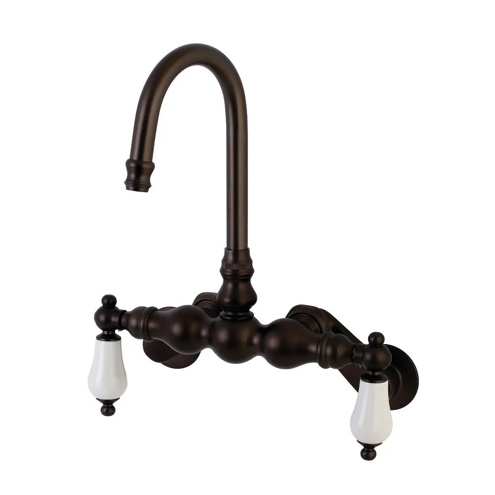 Aqua Vintage Adjustable Center Wall Mount Tub Faucet