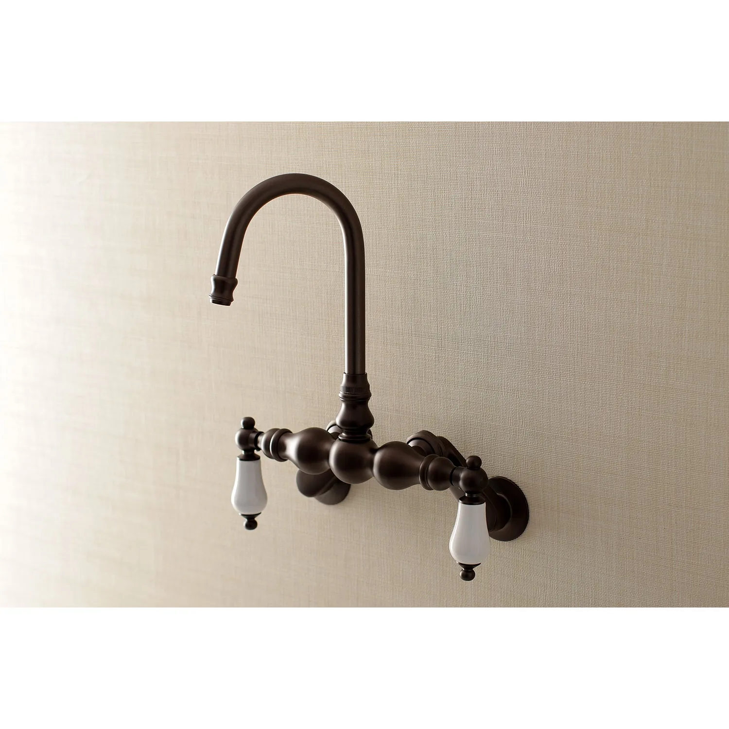 Aqua Vintage Adjustable Center Wall Mount Tub Faucet