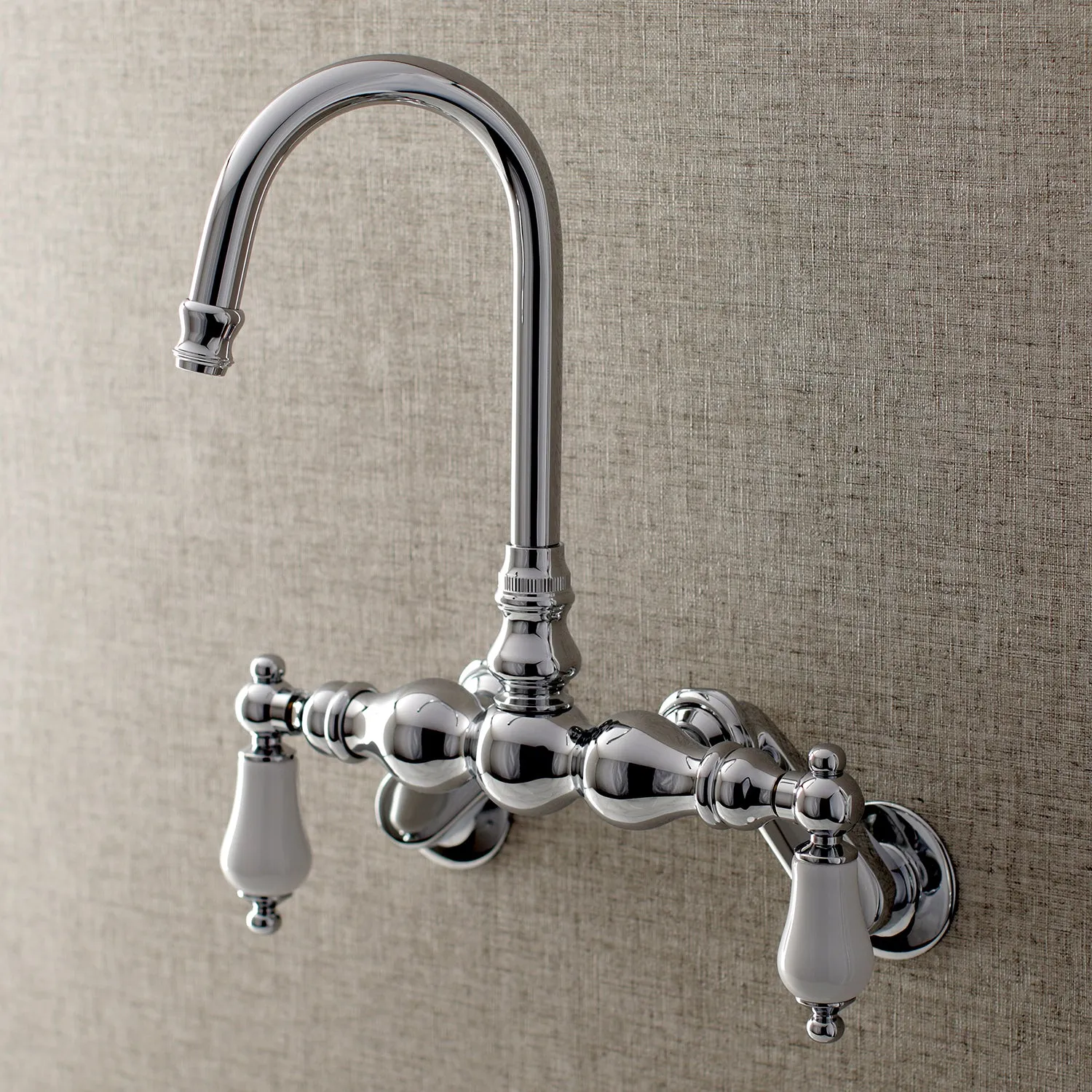 Aqua Vintage Adjustable Center Wall Mount Tub Faucet