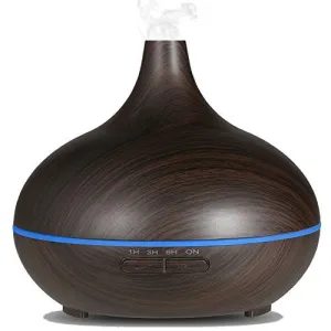 Aroma Diffuser, Euph 300ml Ultrasonic Essential Oil Diffuser Wood Grain Cool Mist Humidifier with Color LED Lights Changing for Office, Home, Bedroom, Baby Room, Yoga, Spa