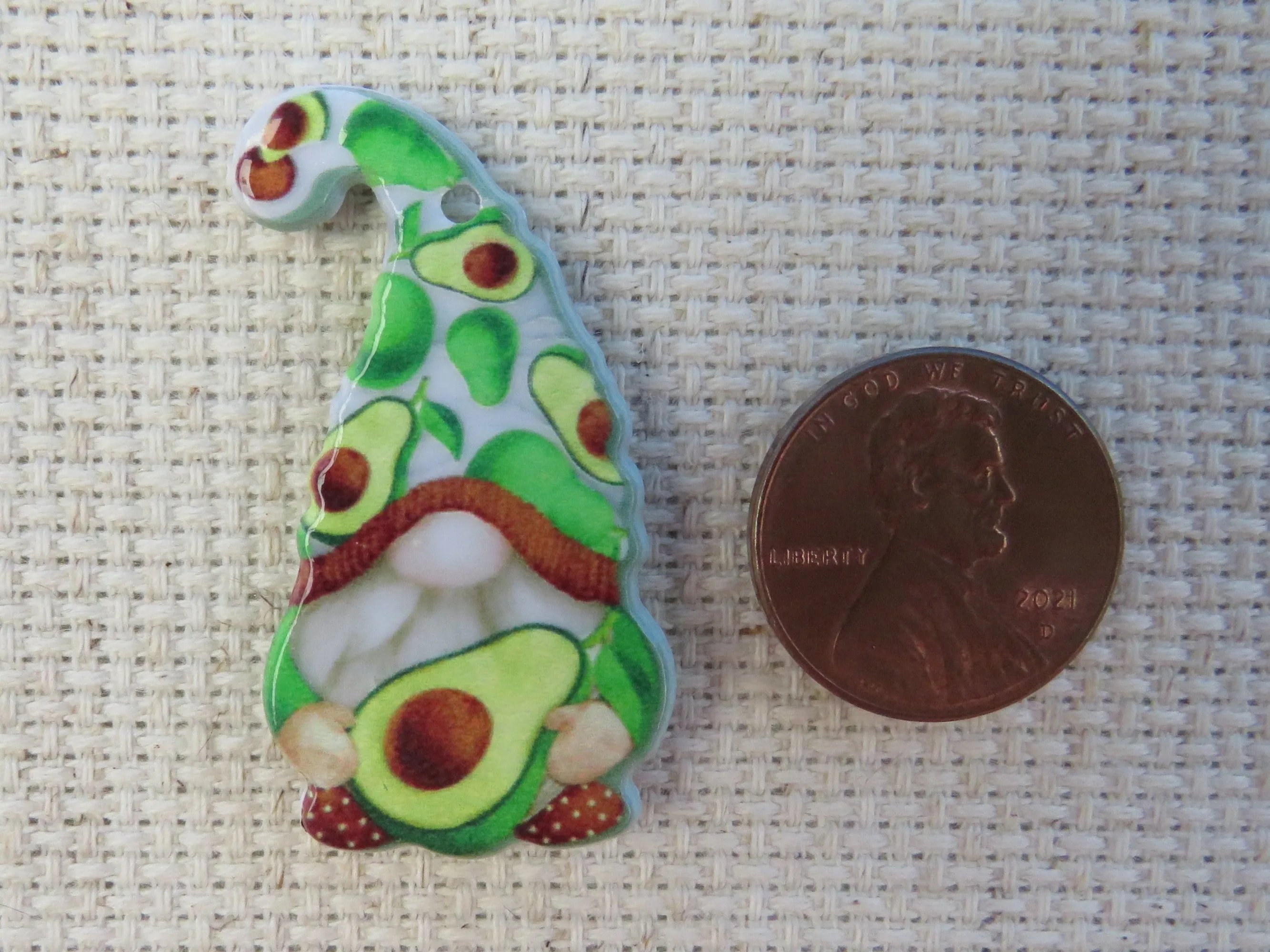 Avocado Gnome Needle Minder, Cover Minder, Magnet LAST ONE!