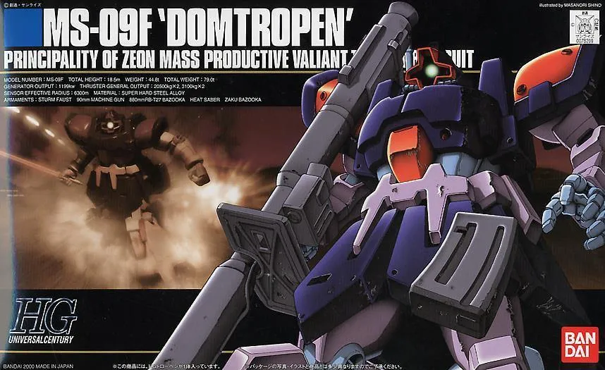 Bandai 017 MS-09F Dom Tropen HGUC 1/144 Model Kit