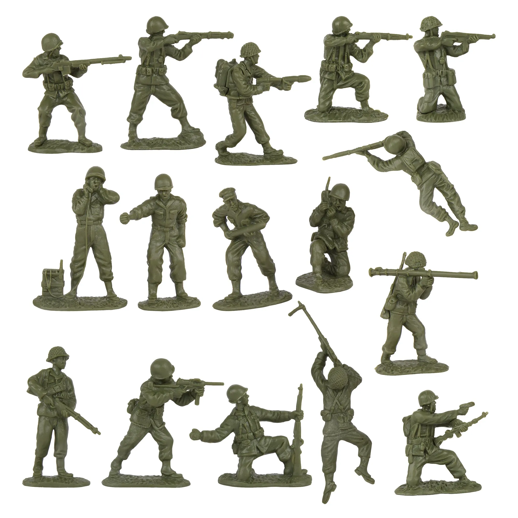 BMC CTS WW2 Battle of the Bulge - Plastic Army Men 130pc Soldier Figure Playset