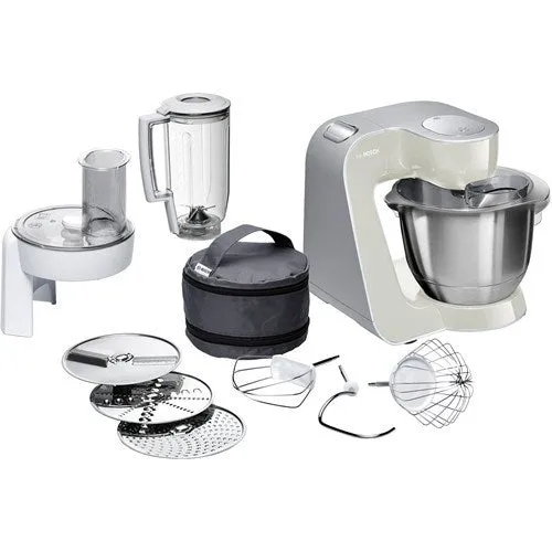 Bosch Mum58l20 Food Processor 1000 W 3.9 L Grey, Stainless Steel, White