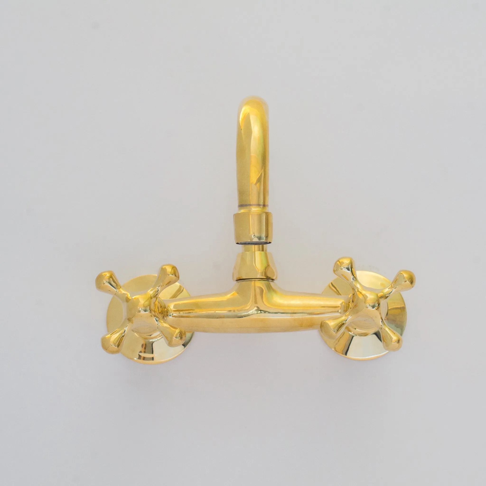 Brass Kitchen Faucet - Vintage Brass Kitchen Faucet