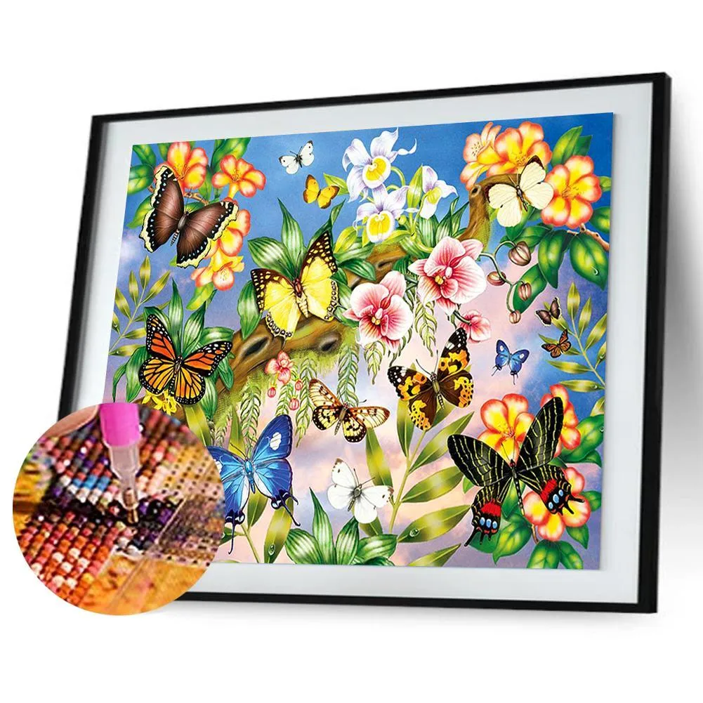 Butterfly - Full Diamond Painting - (Canvas 30*40cm/11.81*15.75in)