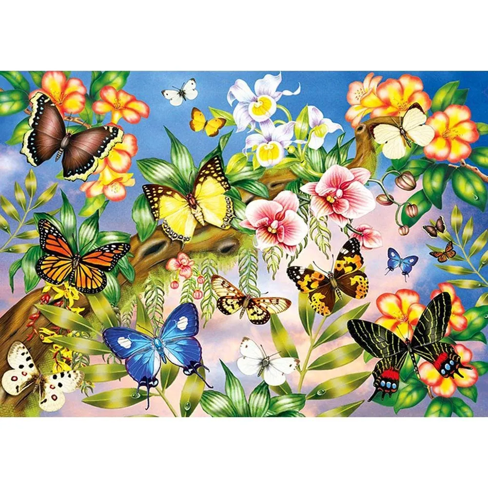 Butterfly - Full Diamond Painting - (Canvas 30*40cm/11.81*15.75in)