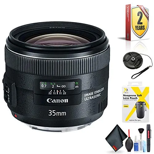 Canon EF 35mm f/2 is USM Lens for Canon EF Mount   Accessories (International Model with 2 Year Warranty)