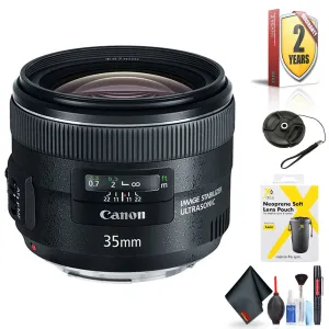 Canon EF 35mm f/2 is USM Lens for Canon EF Mount   Accessories (International Model with 2 Year Warranty)