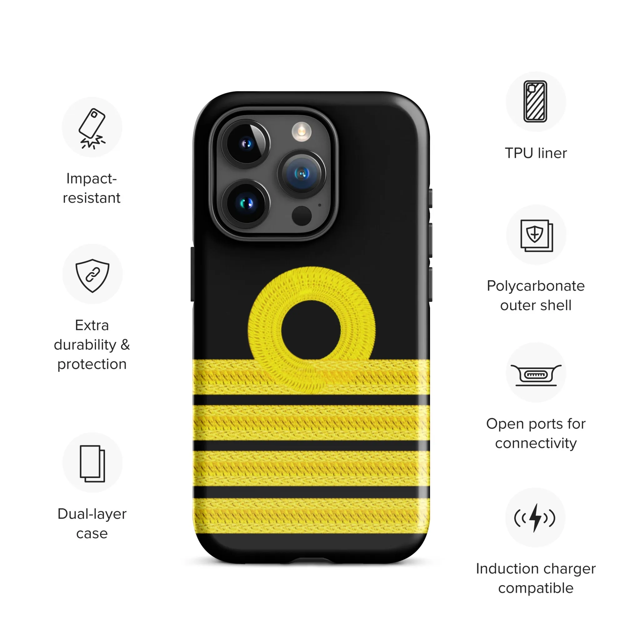 Captain’s iPhone Case (choose epaulette)