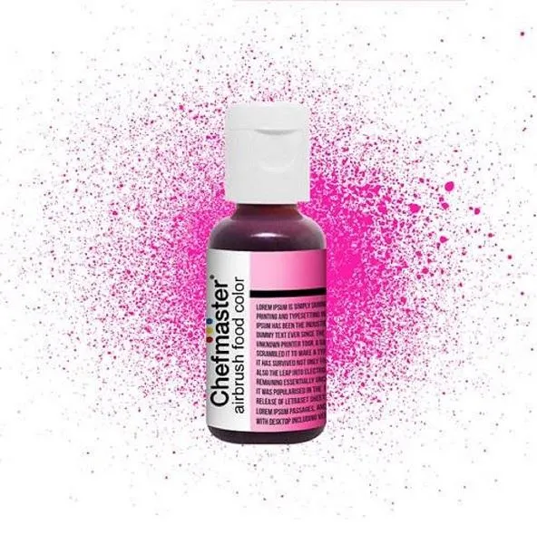 Chefmaster Airbrush Neon Pink 0.64oz