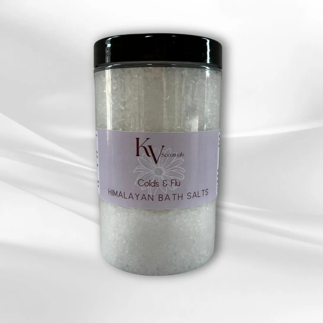 Colds & Flu Aromatherapy Bath Salts - 475g